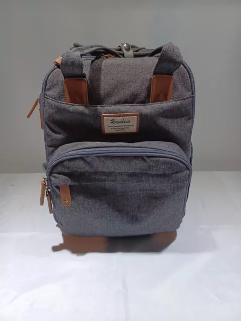 Diaper Bag Mom's Backpack, RUVALINO Multifunction Travel Maternity Baby Bag Grey