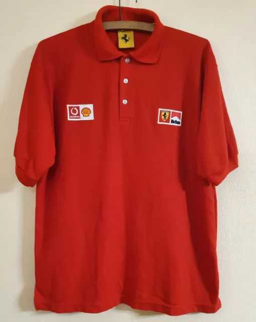 1996 Michael Schumacher Ferrari Formel 1 Team Marlboro F1 Vintage Poloshirt XL