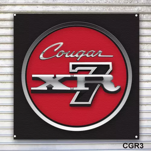 Mercury Cougar XR7 Banner Sign Wall Art