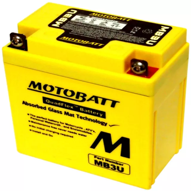 New Motobatt Battery for Universal Products YB3L-A, YB3L-B