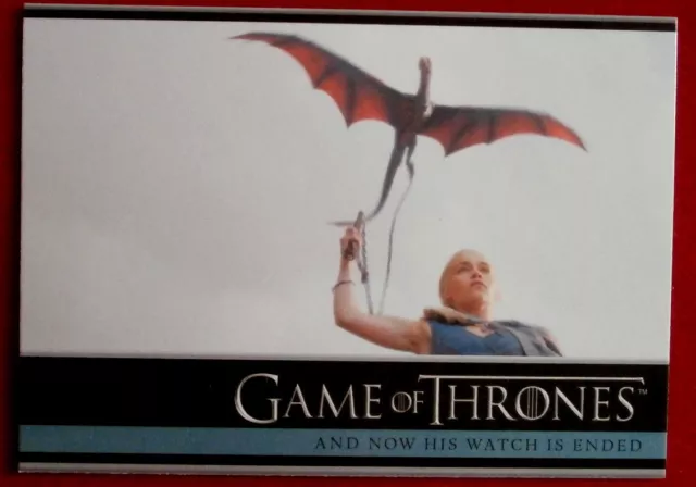 GAME OF THRONES Staffel 3 Karte #12 - JETZT IST SEINE UHR BEENDET - Rittenhouse 2014