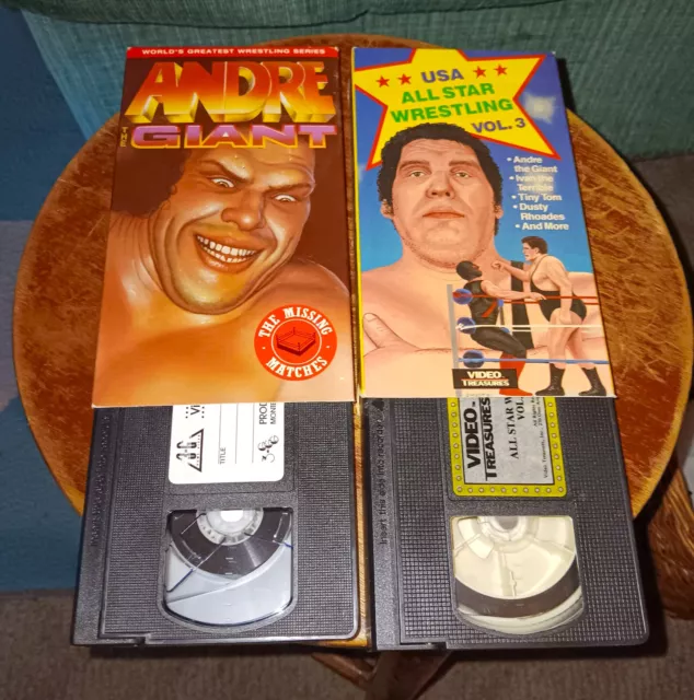 ANDRE THE GIANT  USA All Star Wrestling Vol 3 VHS Andre The Giant (Lot Of 2)