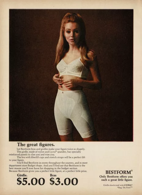 1969 Bestform Bras Lingerie 3 women fashion models retro photo