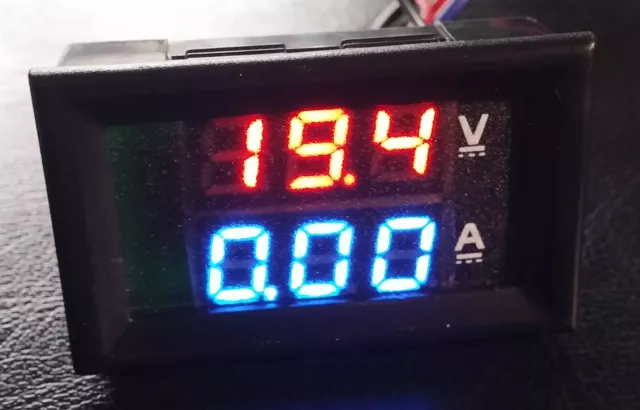 DC 100V 10A Voltmeter Ammeter Blue + Red LED Amp Dual Digital Volt Meter Gauge