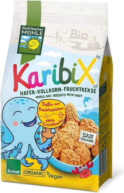 Biscuits Avoine Aux Fruits Pour Enfants Caraïbes Bio 125 G - Bohlsener Muehle