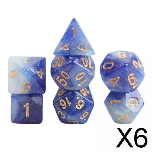 6X 7x Polyhedral Dice Party Game Dice Game for DND Table Game Star