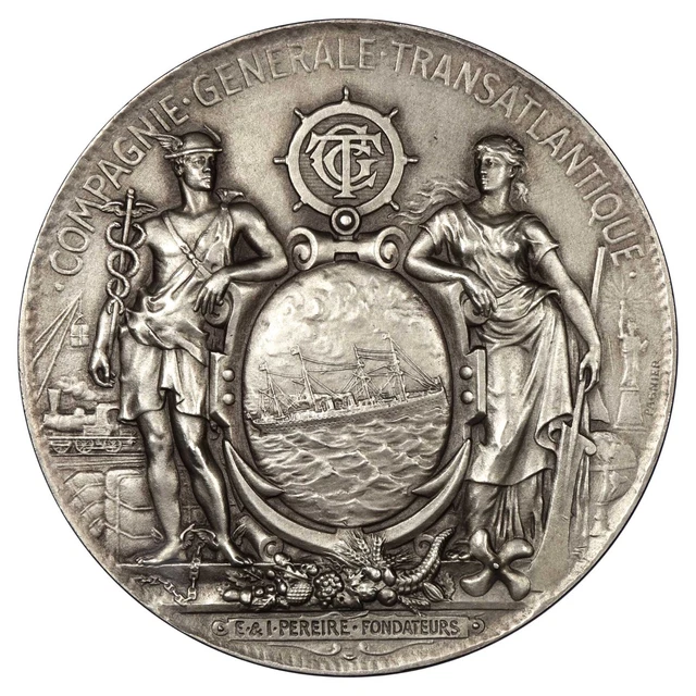 Médaille Paquebot Tahitien – Cie Messageries maritimes – Boullaire et