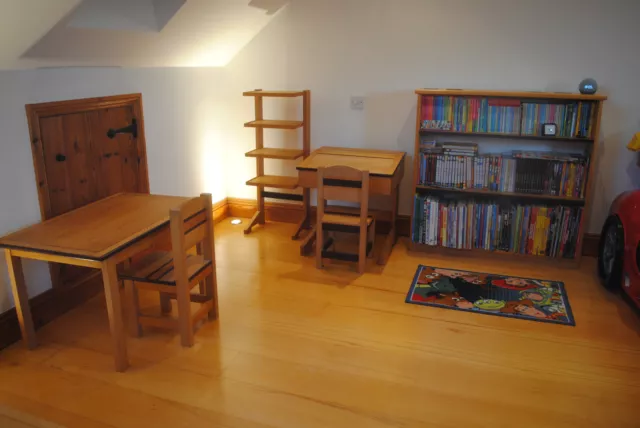 Childrens Bedroom Furniture - School desk, 2 chairs, table,bookcase,shelf unit