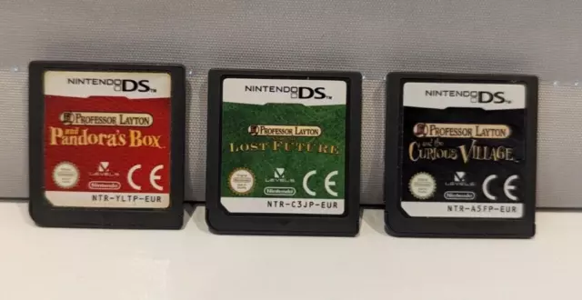 Professor Layton 3 Game Bundle (Nintendo DS) Cartridge Only GENUINE!