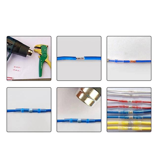 Simplifiez vos connexions avec 150 pi??ces bornes de fil thermor??tractable soud