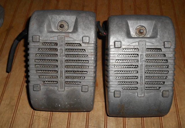 Vintage Set Lot Pair of EPRAD Drive In Movie Speakers Theater