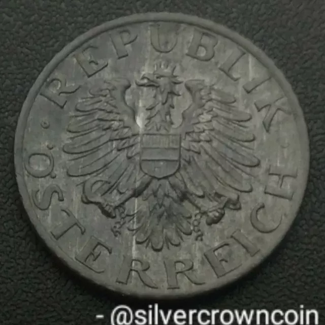 Austria 5 Groschen 1977. KM#2875. Zinc Five Cents Pence coin. Eagle.
