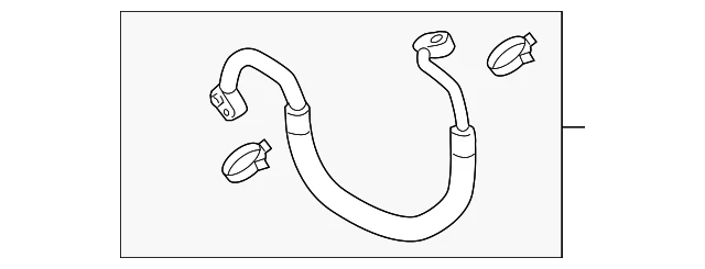 OEM NEW 11-2015 Volkswagen Jetta Passat AC Refrigerant Discharge Hose 5C0-820721