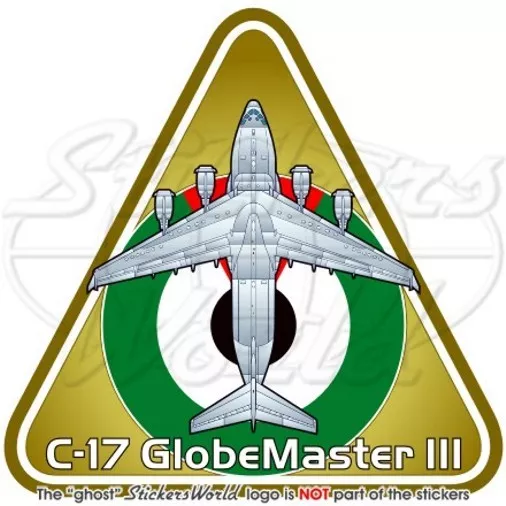 Boeing C-17 GLOBEMASTER III Emirats Arabes Armée de l'Air 95mm Vinyl Autocollant