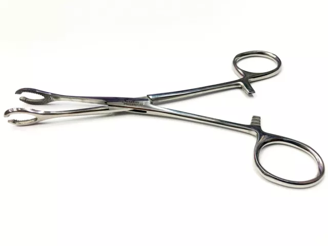6" Mini Sponge Forceps Clamps with SLOTS body Piercing Tools CELIP,NOSE.EAR FACE