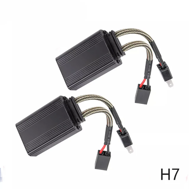 2 Décodeurs LED Canbus Anti-Scintillement H7 – Résistances Anti-Erreur Phares Et Antibrouillards