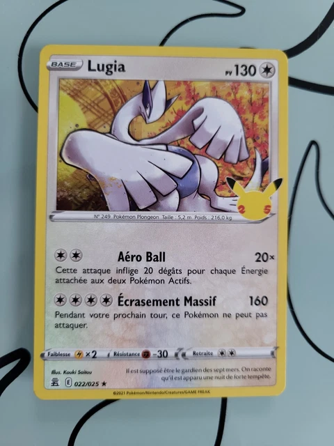 💫Carte Pokémon Lugia 022/025 HOLO Anniversaire 25 ans Célébrations  NEUF