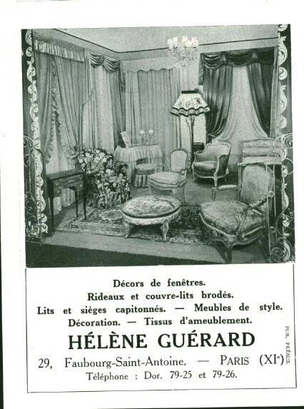 Publicité ancienne ameublement Mercier Frères 1942 issue de magazine