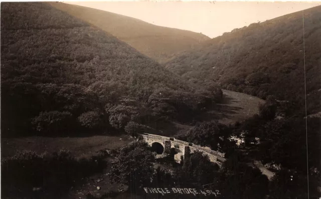 br108313 fingle bridge uk  real photo  drewsteignton