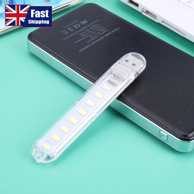 UK MINI PORTABLE USB Book Light Bright Reading Lamp for PC Laptop