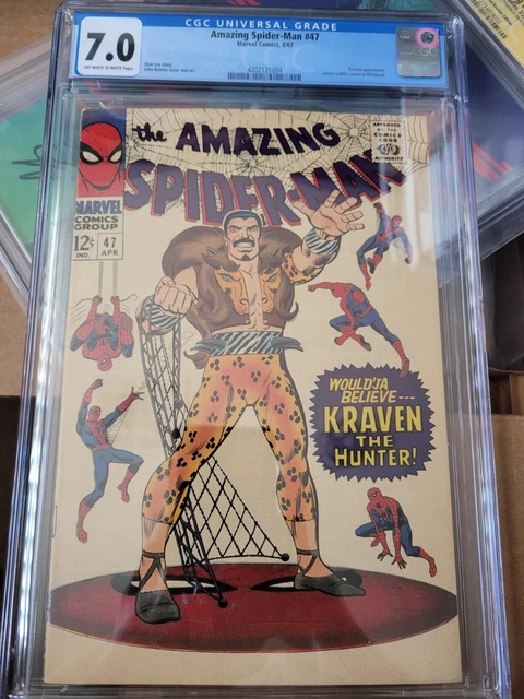 Amazing Spider-Man #47 CGC 7.0 Silver Age Vintage Marvel 1967 KRAVEN THE HUNTER