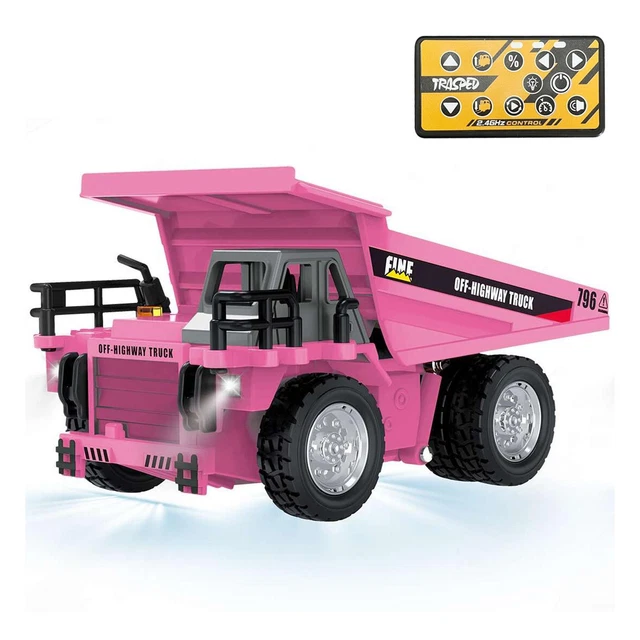 RC DUMPER TRUCK 1/64 Mini Car HG4-431 Tipper RTR Light Sound Model ...