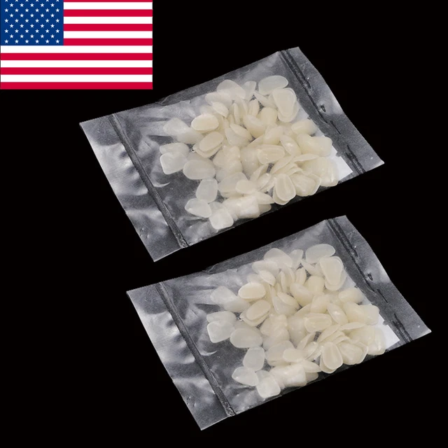 2x Dental Temporary Patch Porcelain Material Anterior Film Molar Teeth Tooth