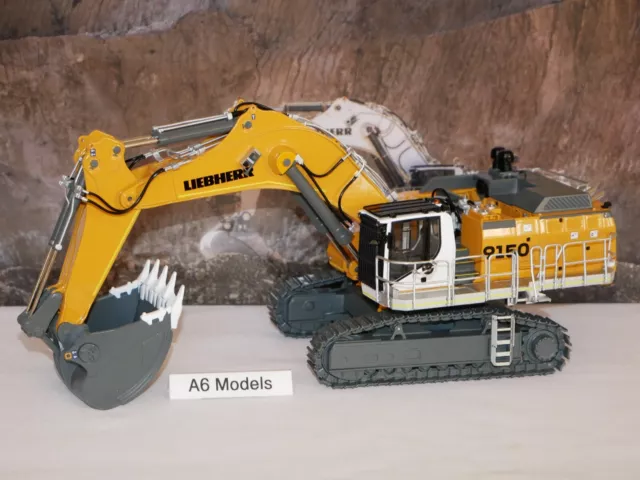 WSI Models ~ Liebherr R9150 B MINING Excavator YELLOW (2023 Version) 64-2008