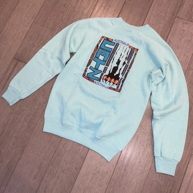 NOS Vtg 80s CATZ Australia Sweatshirt Crew Neck shirt USA Surf Skate Youth XL