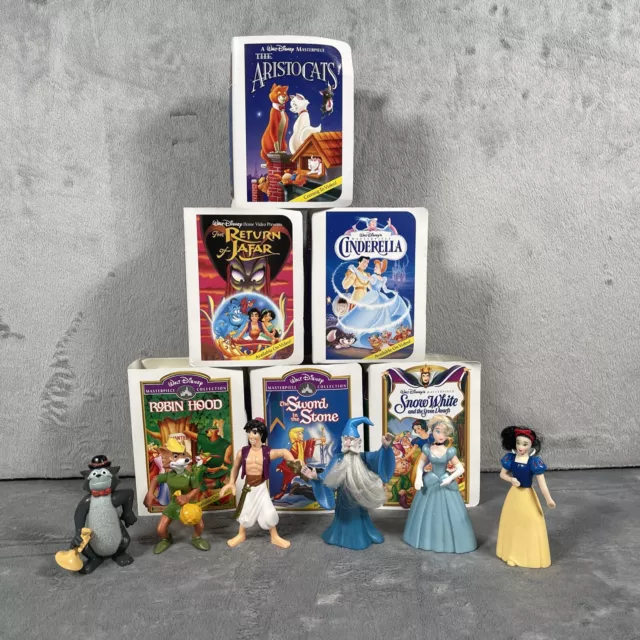 Mcdonalds Walt Disney Masterpiece Collection Happy Meal Vhs Toy Lot Of 6 1895 Picclick