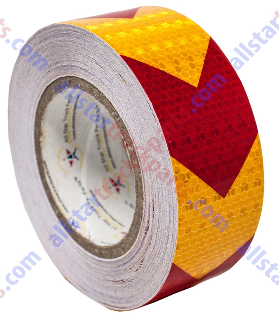 YELLOW RED ARROW Reflective Tape 2