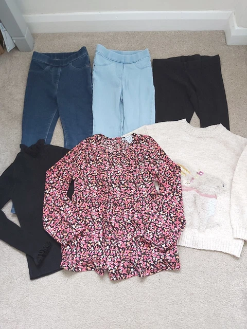 Girls Autumn Winter Bundle Age 5-6 Years Tops Jumper Jeggings Next Matalan Prima