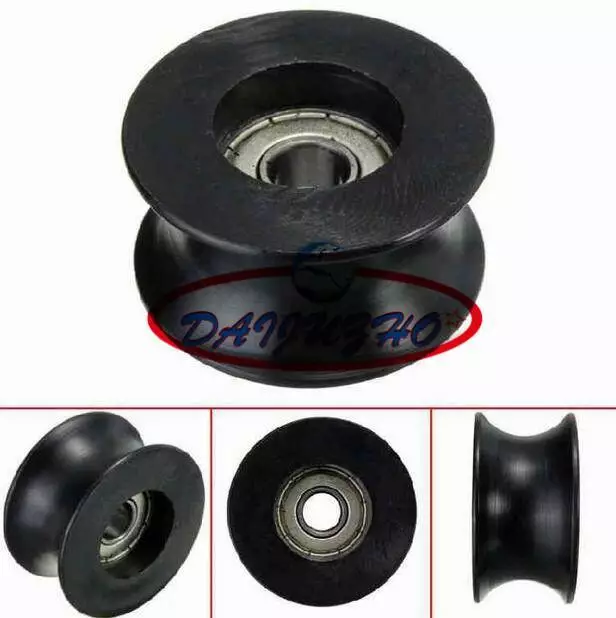 1Pc 0840UU 8mm Groove Guide Pulley Sealed Rail Ball Bearing 8x40x20.7mm new