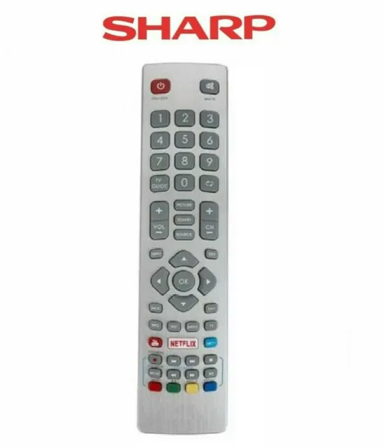 Replacement For  Sharp Aquos Smart TV Remote Control (SHW/RMC/0115) Replacement