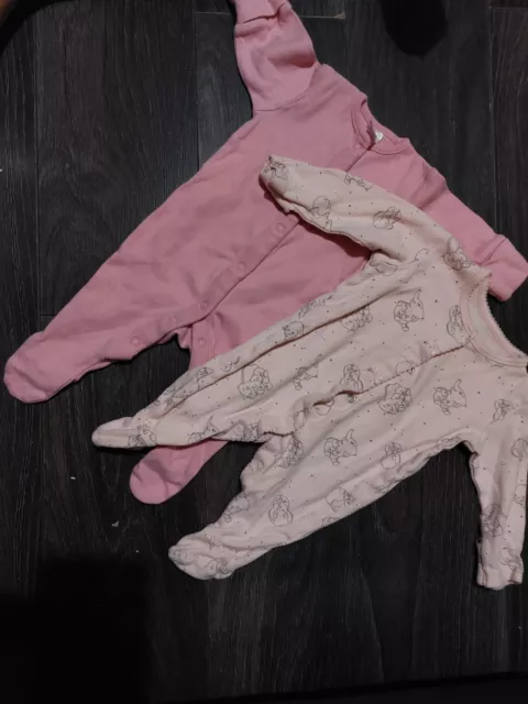 Pacchetto vestiti pigiama bambino 0-3 mesi fino a 1 mese neonato grow NEXT ragazze rosa