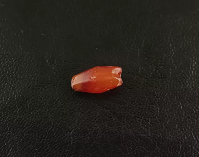 3000+ Years Old Authentic Antique Tibetan Pema Raka Blood Agate Faceted Bead