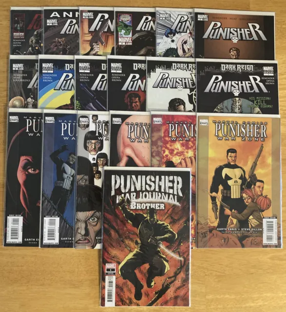 Punisher (2009) #1 - 10 12 & Annual 1, War Zone # 1 - 6, War Journal Brother #1