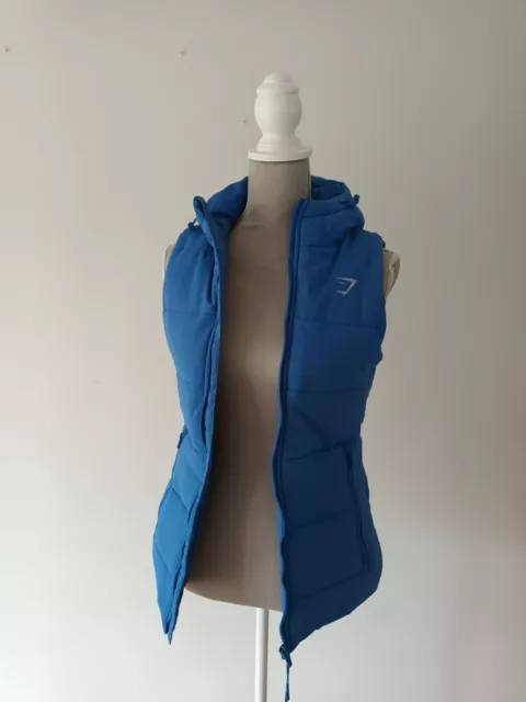 Chaleco Gymshark Damas Azul Talla UK XS Beatiful Excelente Estado