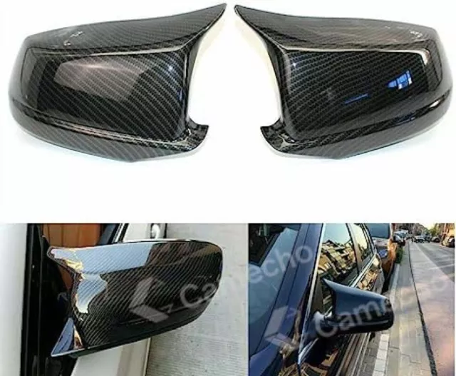 For BMW F10 F11 5 Series M Sport 2010-2013 Rearview Door Wing Mirror Cover Gloss