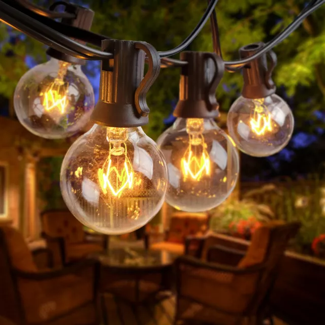 G40 Festoon Globe String Lights Plug In Ball Bulbs Outdoor Garden Wedding Decor