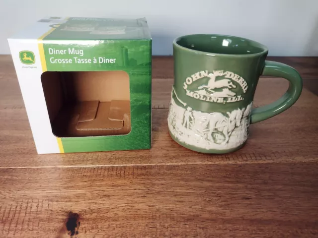 John Deere Coffee Mug - John Deere Classic diner mug - John Deere stoneware