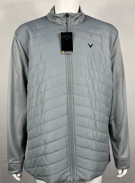 CALLAWAY X QUILTED Puffer Full Zip Golf Jacket 100% Polyester XXL $4.95 ...