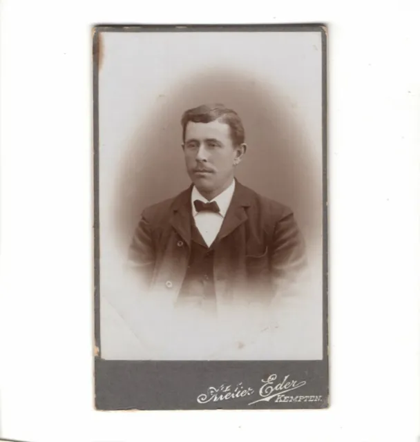 CDV Foto Herrenportrait - Kempten um 1900