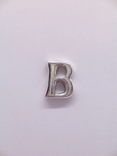 Broche De Veste Avec Initiale - B - en Argent 925 - Pins - Lettre - Alphabet
