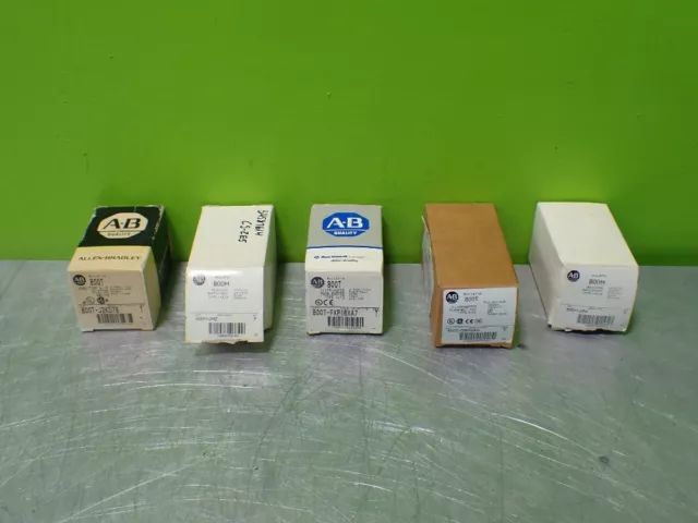 Euc-5Pcs Assorted Allen-Bradley Switch / Pushbutton Lot