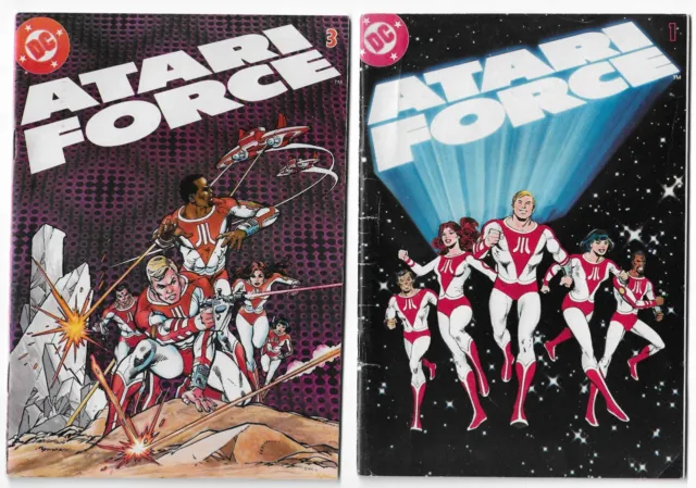 ATARI FORCE 1, 3 F/VF 1982 DC mini comic bundle Thomas/Andru