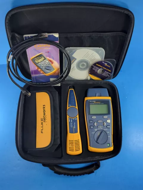 Fluke Networks Cable IQ CIQ-100 Cable Qualification Tester Meter w Intellitone