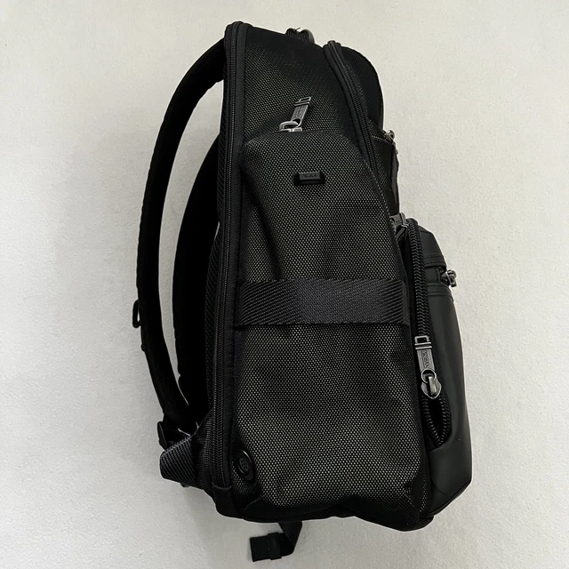 Tumi Black Mesh Green Alpha Bravo Shepard Deluxe Brief Pack Laptop Backpack Bag 5