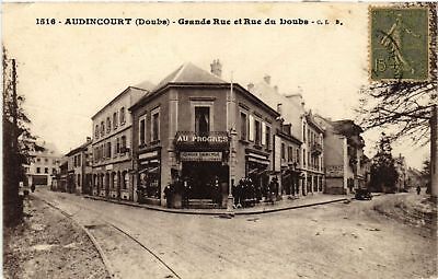 CPA AK AUDINCOURT - Grande-Rue et Rue du DOUBS (487168)