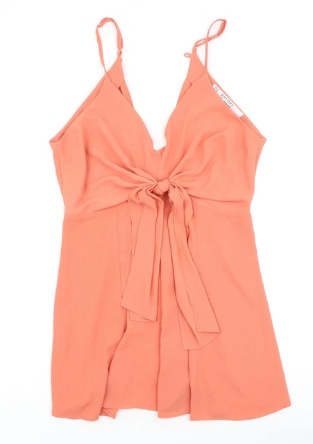 Tuta da donna rosa poliammide Miss Selfridge taglia 10 cerniera